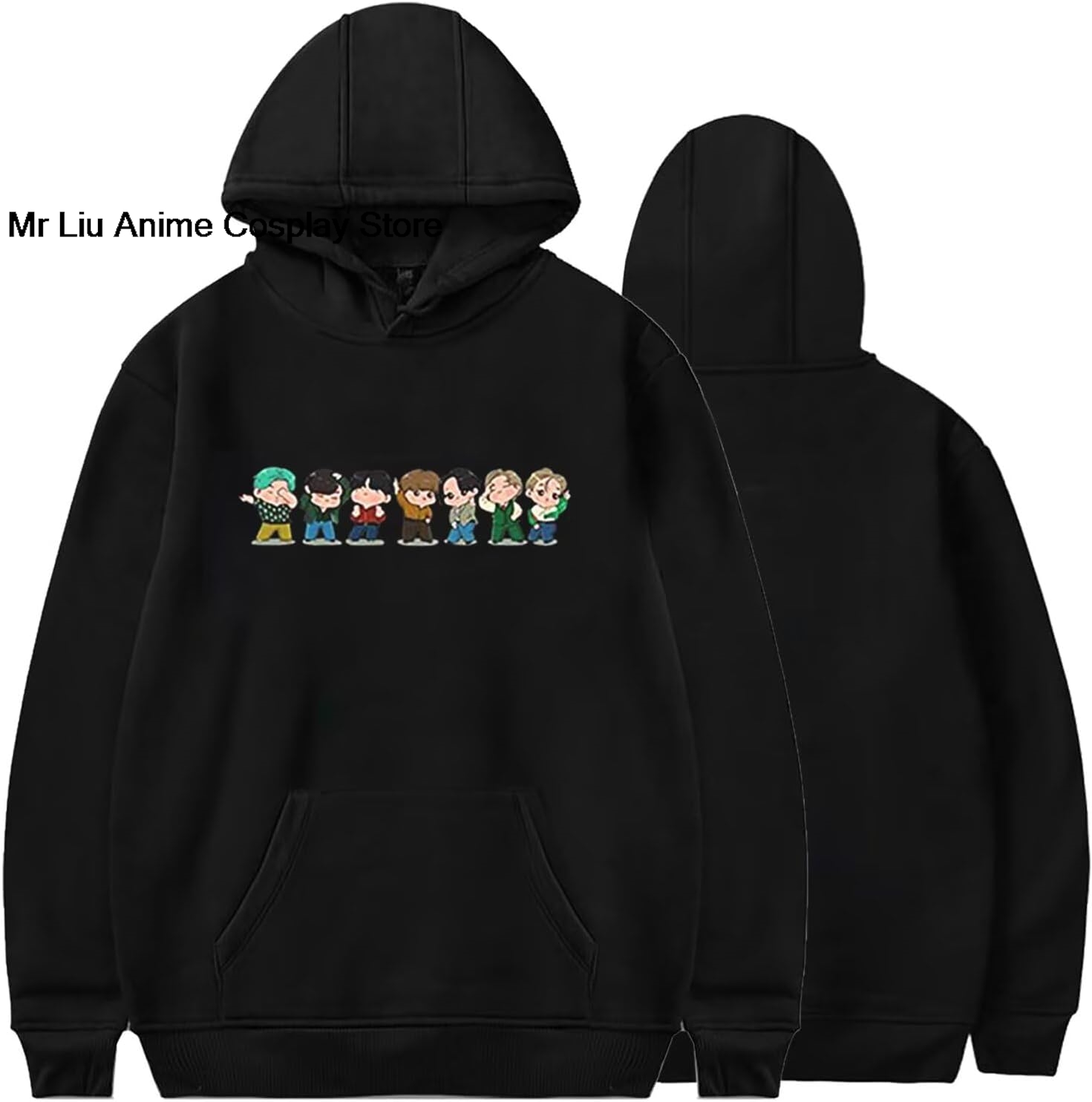 Anime Merchandise Europe - เสื้อฮู้ดลายกราฟิกสำหรับผู้หญิง เสื้อสเวตเตอร์ Love Yourself เสื้อกันหนาวแบบ unisex