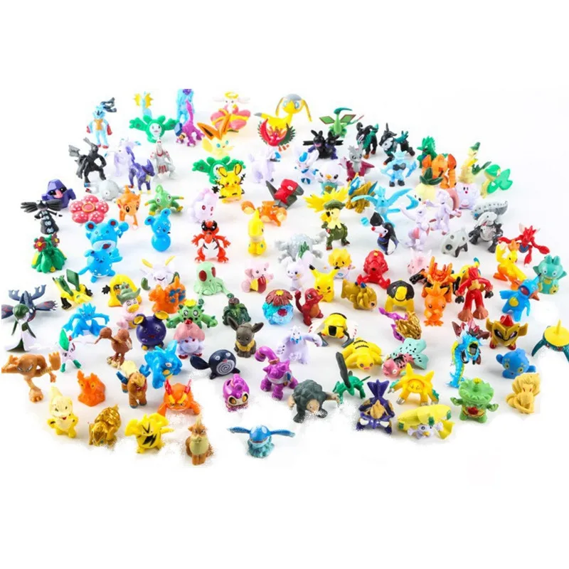 Pokemon Anime Merchandise - 2-3 ซม.Pokemon อะนิเมะรูป Pikachu น่ารัก Action
