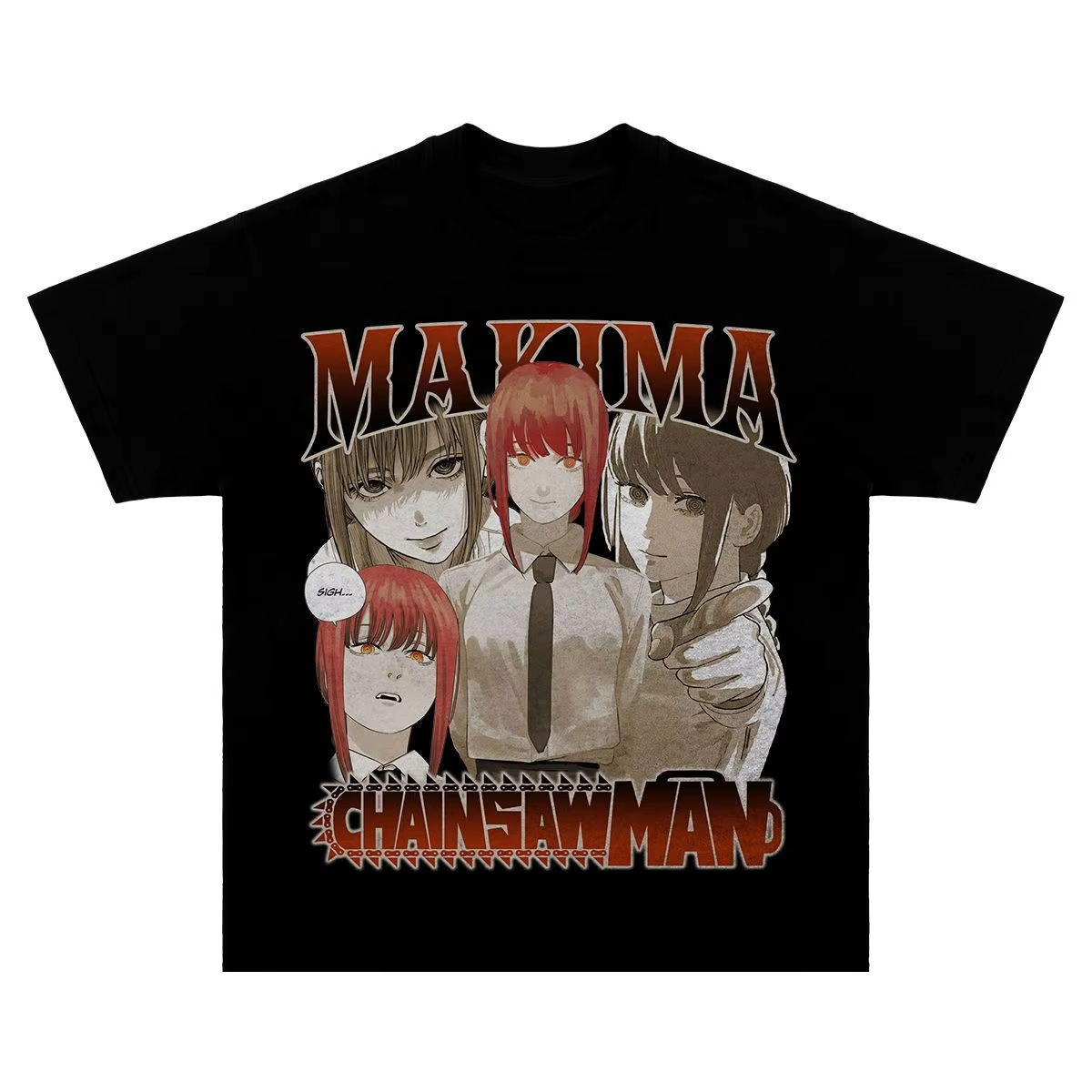 Anime Merchandise T-Shirts - เสื้อยืดแขนสั้นลายการ์ตูน Chainsaw Man สไตล์ญี่ปุ่น คอลเลคชั่นปี 2025