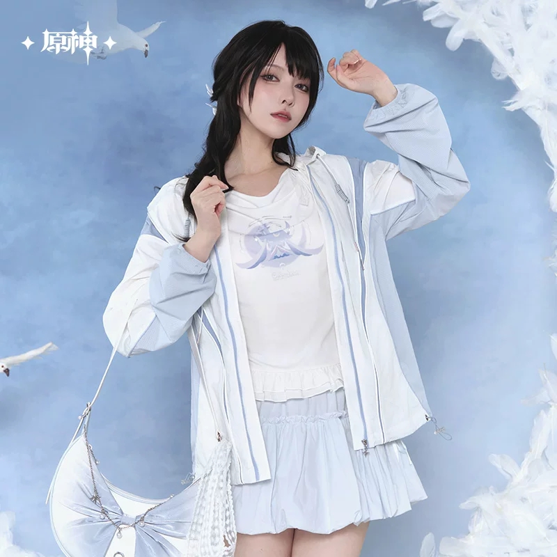 Anime Merchandise Jacket - เสื้อแจ็คเก็ตกันแดดลิขสิทธิ์แท้จากเกม Genshin Impact ซีรีส์ลายโคลัมบินา