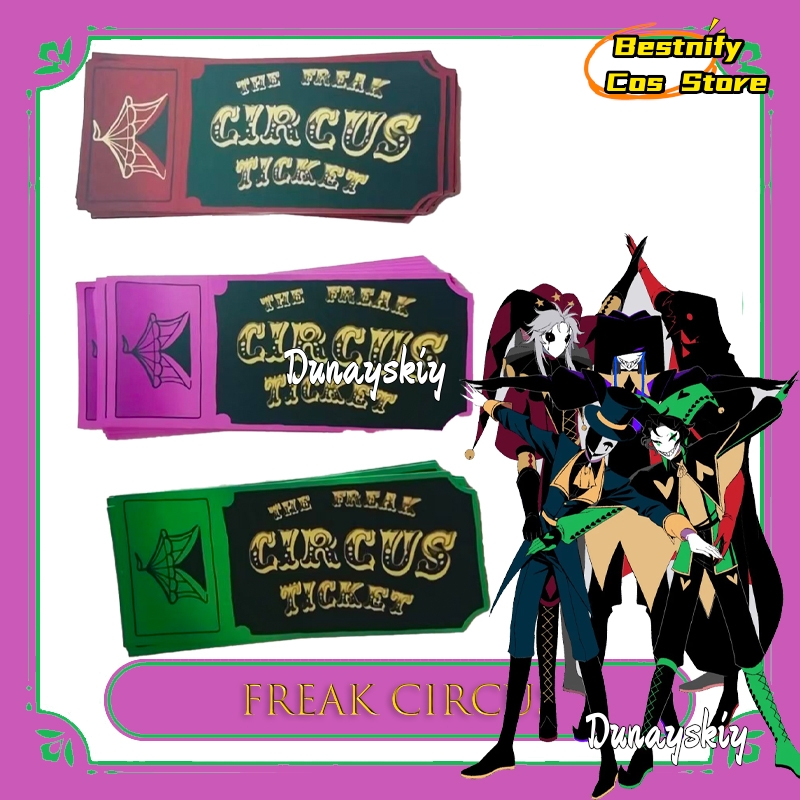 Anime Merchandise Europe - บัตรเข้าชมละครสัตว์ BFreak สีแดง เขียว ชมพู ของสะสมอนิเมะ