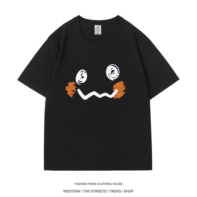 Anime Merchandise T-Shirts - เสื้อยืดคอลเลคชั่นมิกิ คิว,สินค้าการ์ตูนและอนิเมะมินิฮิลล์, เสื้อผ้า MClothes แขนสั้น, อีโมติคอน,