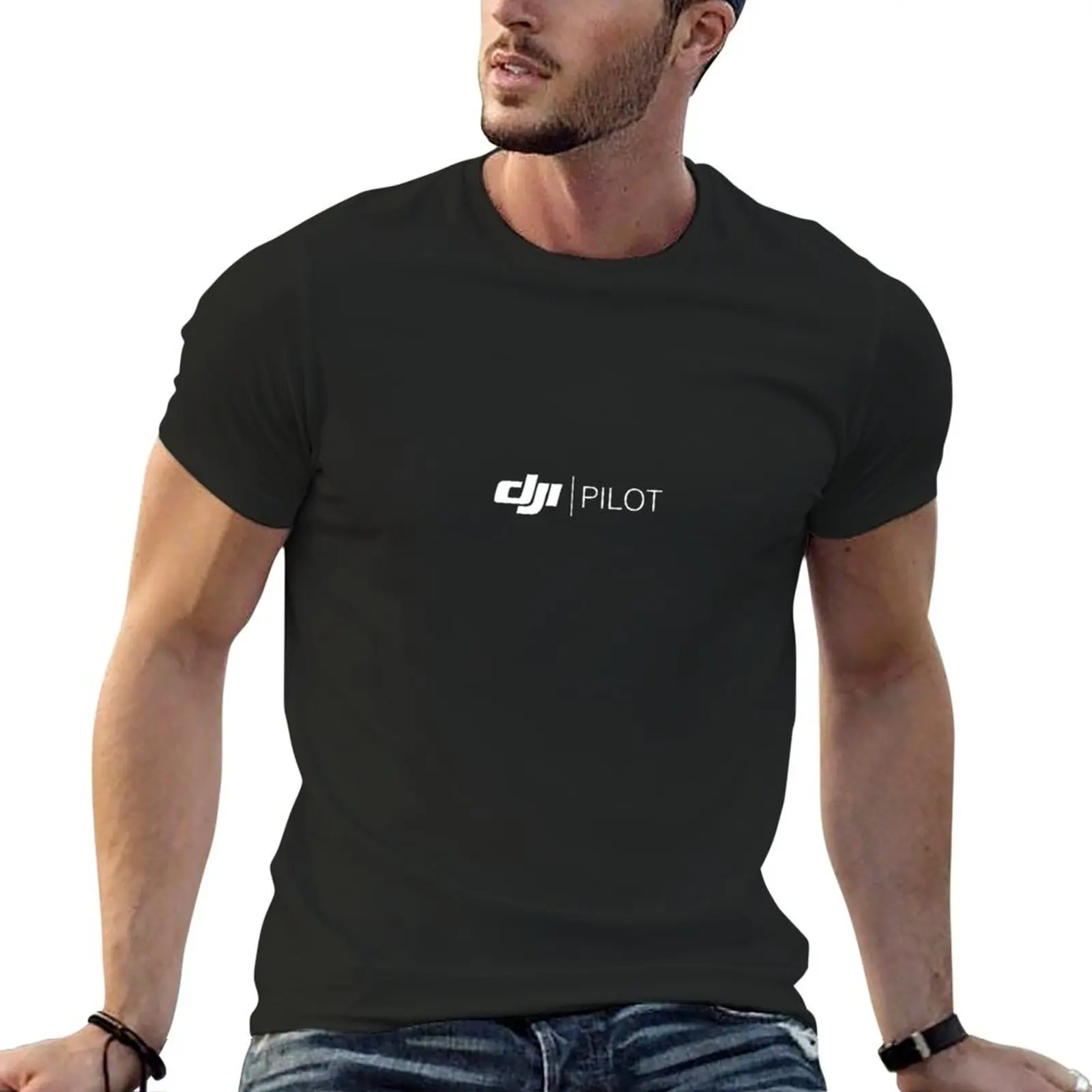 Anime Merchandise T-Shirts - ผู้ขายที่ดีที่สุด - DJI Pilot Merchandise เสื้อยืดขนาดใหญ่กราฟิก