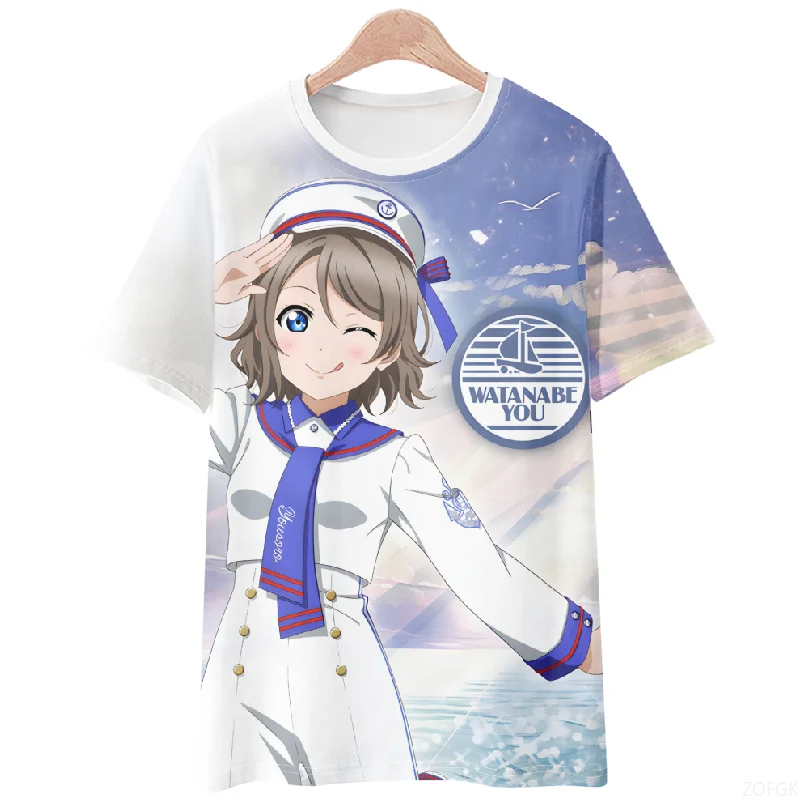 Anime Themed Merchandise - ใหม่ร้อนขายฤดูร้อน 3D อะนิเมะพิมพ์วิ่งกลางแจ้งฟิตเนสผู้ชายและผู้หญิงสบายๆสบายๆเสื้อยืดแขนสั้น
