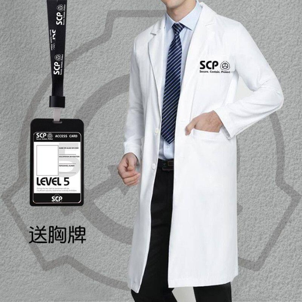 เสื้อกาวน์สีขาว SCP สำหรับคอสเ - Anime Merchandise Jacket บทวิจารณ์และราคา