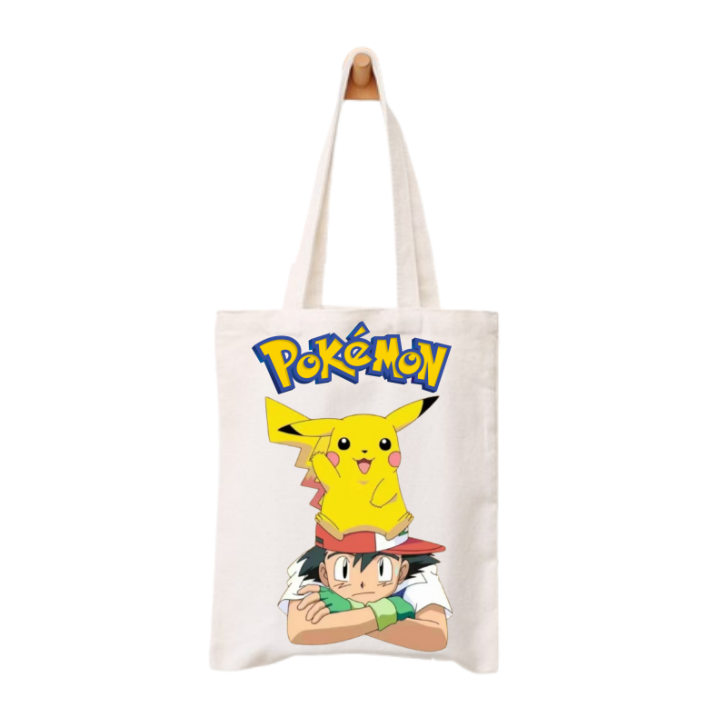 อะนิเมะโปเกมอนกระเป๋าผ้าแคนวาส - Pokemon Anime Merchandise บทวิจารณ์และราคา